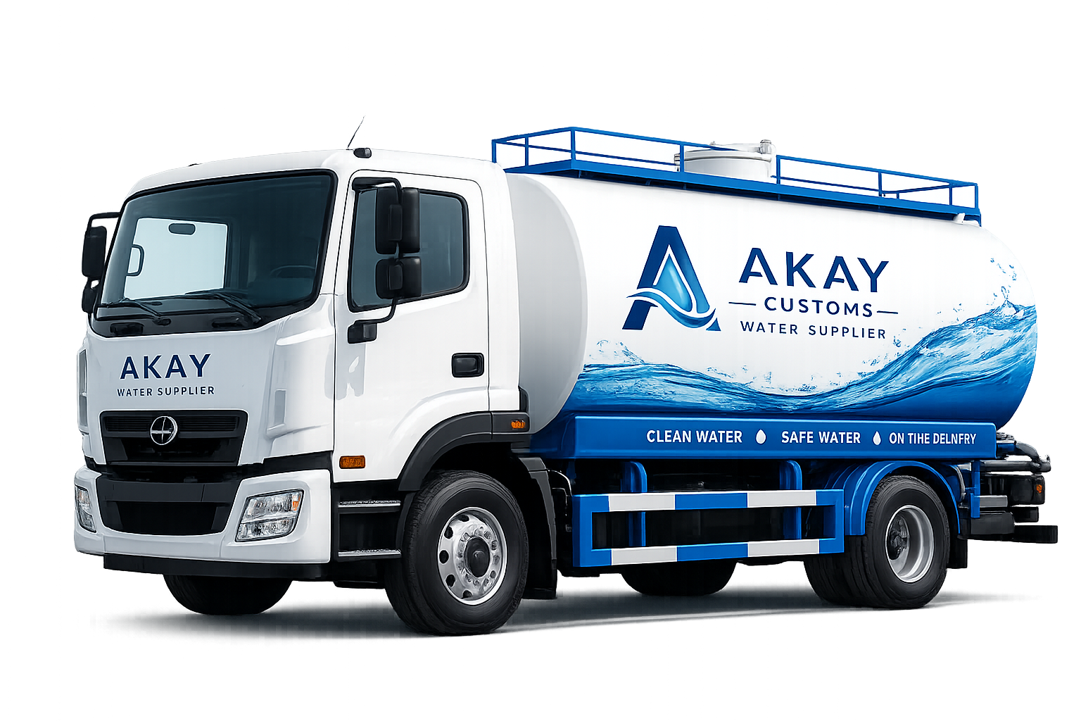 Aqua Fresh Delivery Truck Background